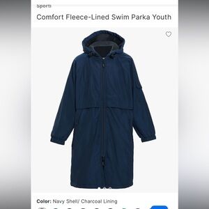 Sporti Swim Parka, Comfort Fleece lined, Youth